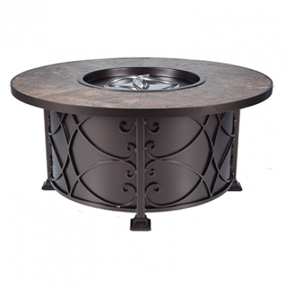 OW Lee Viento Chat Round Height Fire Pit